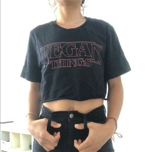 Vegan Things crop top